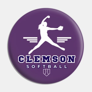 clemson tigers softball Pin