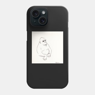 Gorilla sketch - at the zoo Phone Case