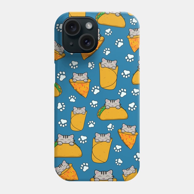 Cats and foods pattern Phone Case by Purrfect