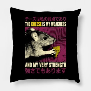 The Cheese is my Weakness Rat Pillow