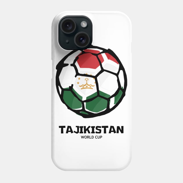 Tajikistan Football Country Flag Phone Case by KewaleeTee