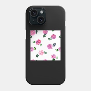 Watercolor roses Phone Case