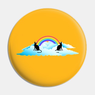 LGBT Rainbow cats Pin