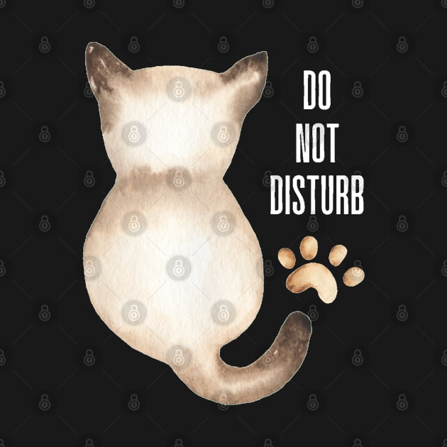 Do Not Disturb Funny Cat Memes by Xiaoxiao Art