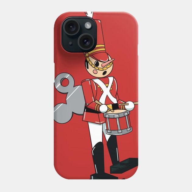 Christmas Toy Solider Drum Line Phone Case by DeepDiveThreads