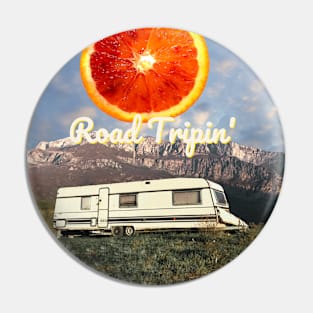 Road Tripping Into The Wild Collage Pin