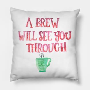 A brew will see you through Pillow
