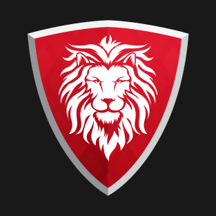 Lion on Red Shield - Pocket Logo T-Shirt