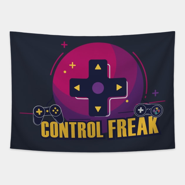 Control Freak joystick video game Tapestry by OutfittersAve