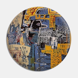 Basquiat Inspired Art Pin