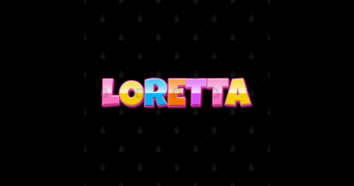 Rainbow Craft Loretta Name Rainbow Craft Loretta Name Sticker