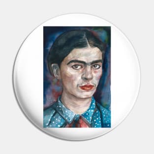 FRIDA KAHLO - watercolor portrait .2 Pin