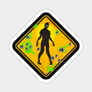 Caution: Zombie Crossing Magnet