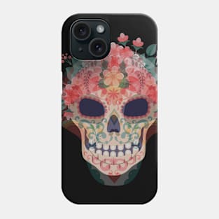 Day of the Dead (Día de Muertos) Sugar Skull T-Shirt Phone Case