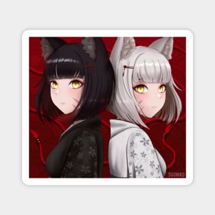 neko girls Magnet