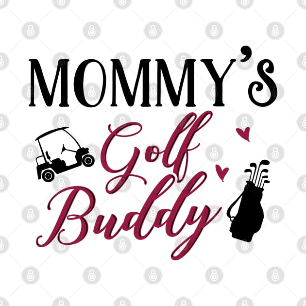 Golf Mom and Baby Matching T-shirts Gift by KsuAnn