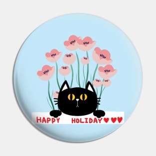 HAPPY HOLIDAY Pin