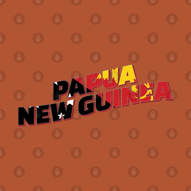 Papua New Guinea Vintage style retro souvenir by DesignerPropo