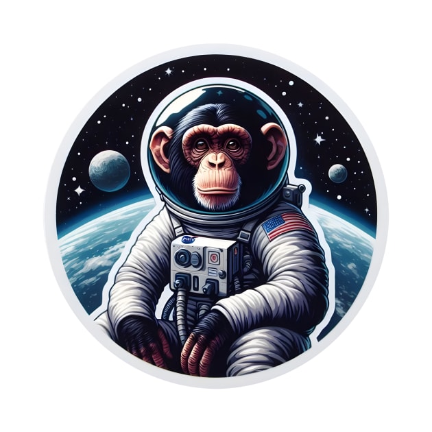 Space Monkey by Rawlifegraphic