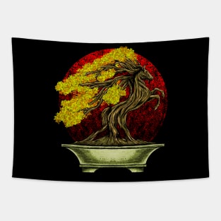 Bonsai Horse Tapestry