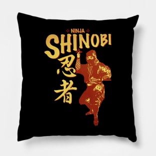 Ninja red Pillow