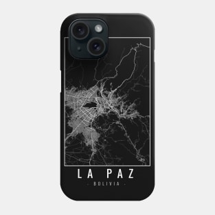 La Paz Bolivia Minimalist Map Phone Case