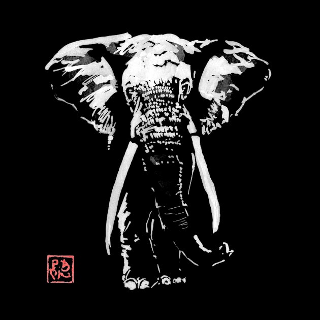 elephant in dark by pechane