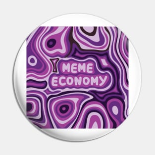 Meme Economy Purple Pin