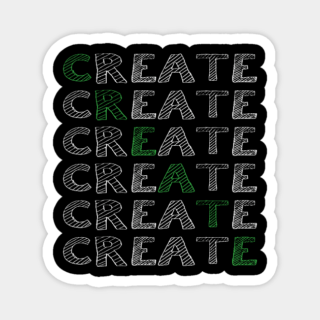 Create Artist & Crafting Design Magnet by teesbyfifi