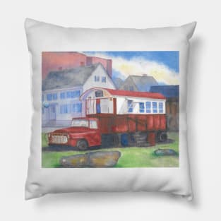 Gilley&#39;s Lunch Wagon in Portsmouth NH Pillow