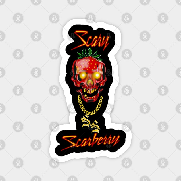 Scary Scarberry Magnet by Altered skin