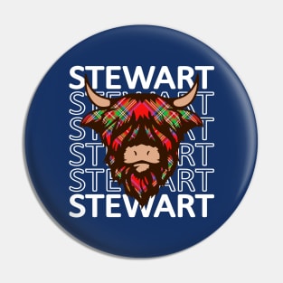 Clan Stewart - Hairy Coo Pin