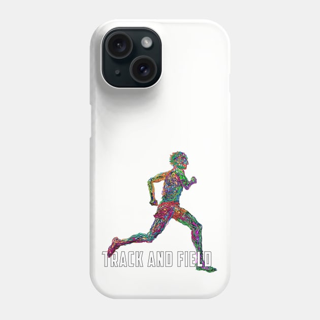 Wired to Run - Track and Field Phone Case by HR411design