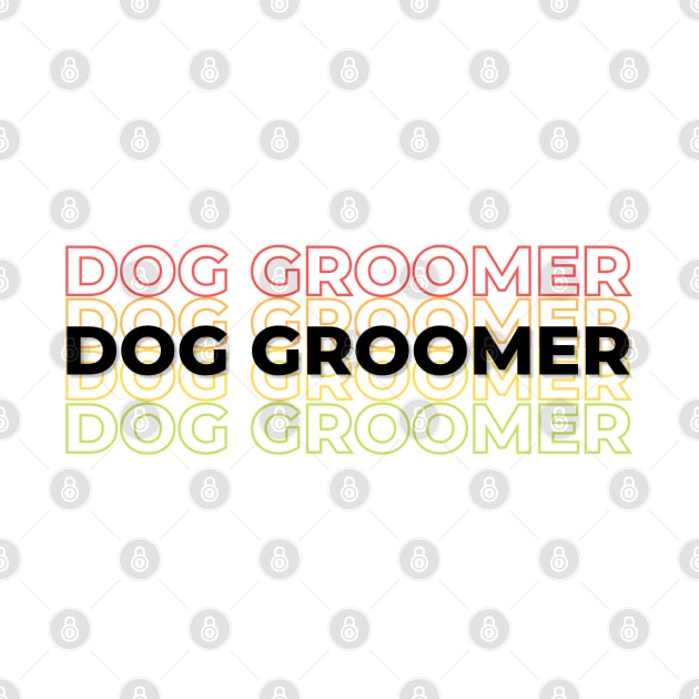 Dog Groomer, black and rainbow by Anna.Moore.Art