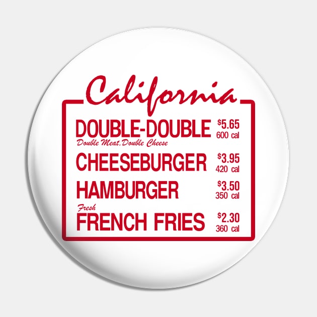 California Burger Pin by Meat Beat