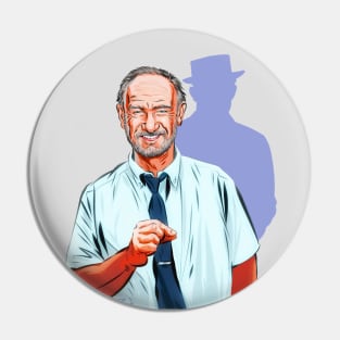 Gene Hackman - An illustration by Paul Cemmick Pin