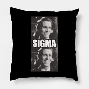 Chris Bale Sigma Male Smile meme Pillow