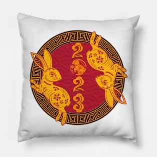 Happy Chinese New Year 2023 Year Of The Rabbit Kid Women Men Pillow