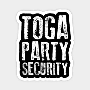 Funny Fraternity & Sorority Toga Party Security Magnet