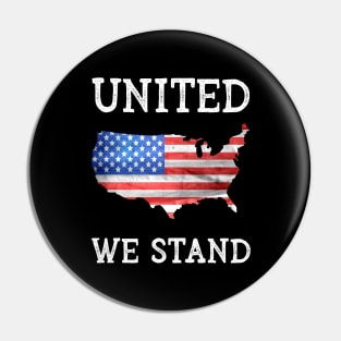 United We Stand and the American Flag Pin