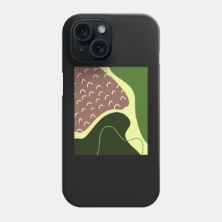 Minimal Sguiggle  Boho Abstract Shapes  Pattern Phone Case