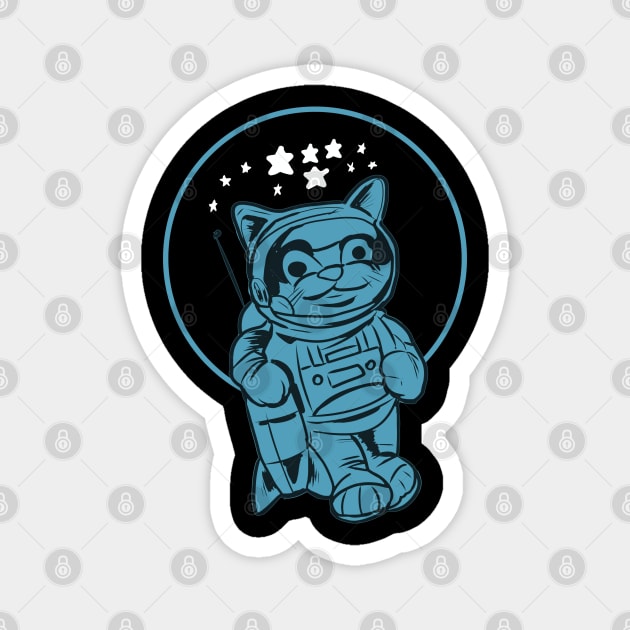 Space Cat Mofo Magnet by silentrob668