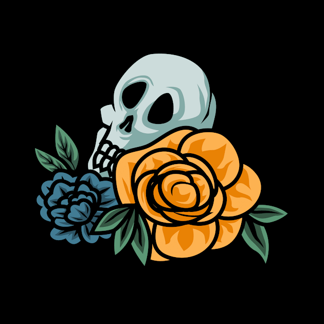 Skull Rose by nomlimo