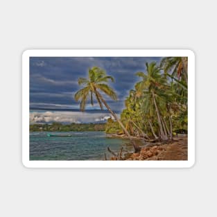 Panama. Bocas del Toro. Colon Island. The beach. Magnet