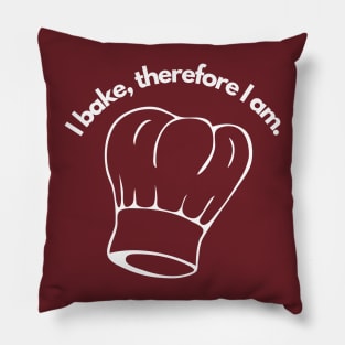 i bake, therefore i am - for all of the compulsive bakers out there! Pillow