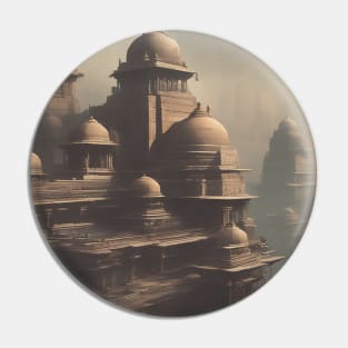 Ancient India Cyberpunk Style Pin