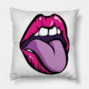 Tongue | Mouth | Lips Pillow