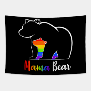 LGBT Mama Bear Gay Pride Equal Rights Mom Love Hug Tapestry