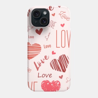 Pure Love Heart Shape Cute Passion Valentines Gift Phone Case