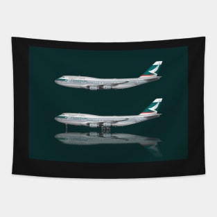 Cathay Pacific 747-400 Swosh Livery Tapestry